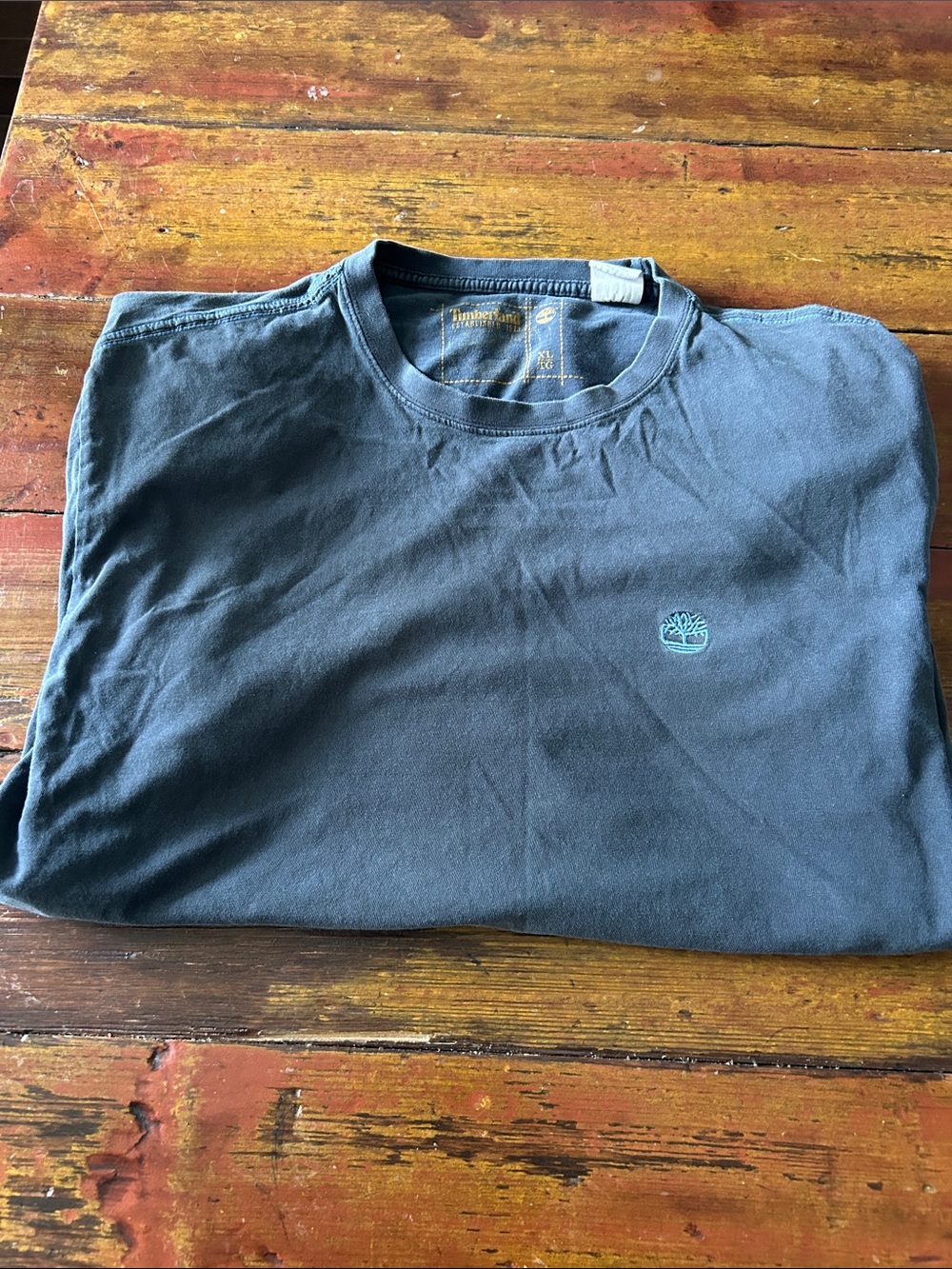 Timberland Short Sleeve Crew Neck T-Shirt in Slate Blue-Green